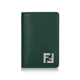 FF squared leather card holder