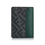 FF squared leather card holder