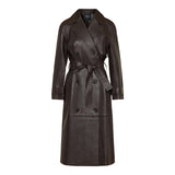 Oversized double-breasted trench coat