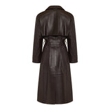 Oversized double-breasted trench coat