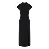 Short-sleeve midi dress