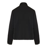 Long-sleeve silk tie-neck blouse