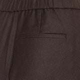 Sleek flannel pull-on trousers