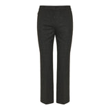 Herringbone knit kick trousers