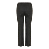 Herringbone knit kick trousers