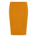 Pencil satin skirt