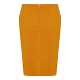 Pencil satin skirt