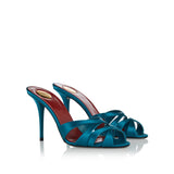 Chandelle satin mules