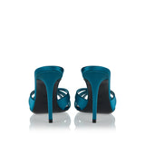 Chandelle satin mules