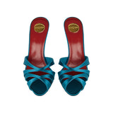 Chandelle satin mules