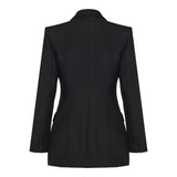 Single‑breasted wool blazer