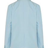 Wool and silk‑blend blazer