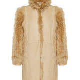 Shearling leather coat