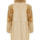 Shearling leather coat