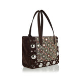 Nellcôte embellished medium suede tote bag