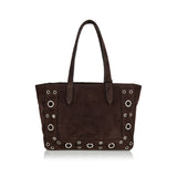 Nellcôte embellished medium suede tote bag