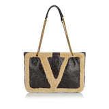 Viva Superstar medium shearling shopping bag