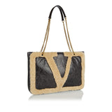 Viva Superstar medium shearling shopping bag