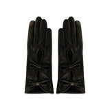 VLogo leather gloves