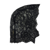 VLogo floral lace hood