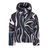 Iride-print puffer jacket
