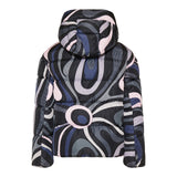 Iride-print puffer jacket