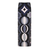 Geometric printed silk long skirt