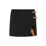 Iride-Print buckle-detail mini skirt