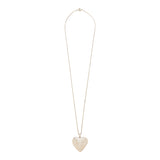 Heart mirror pendant necklace