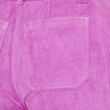 Lizzy stretch leather flared trousers