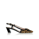 Belle Vivier leather slingback pumps