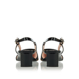 Belle Vivier leather slingback pumps