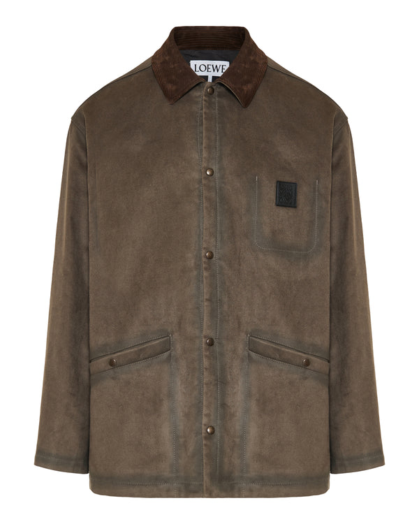 Cotton-blend overshirt