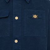 Overdyed canvas carpenter jacket