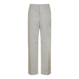 Gabardine cargo trousers