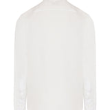 Linen hidden button-down shirt