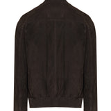 Suede blouson jacket
