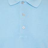 Cotton‑pique polo shirt