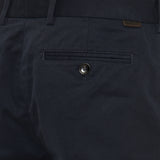 Cotton straight‑leg trousers