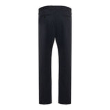 Cotton straight‑leg trousers