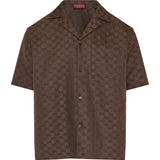 Gucci GG canvas linen-blend bowling shirt