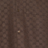 Gucci GG canvas linen-blend bowling shirt