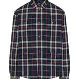 Tartan cotton jacquard padded shirt