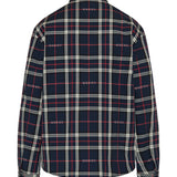 Tartan cotton jacquard padded shirt