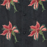 Valentino Garavani Floral lace-trimmed linen bowling shirt