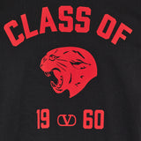 Panther-print cotton T-shirt