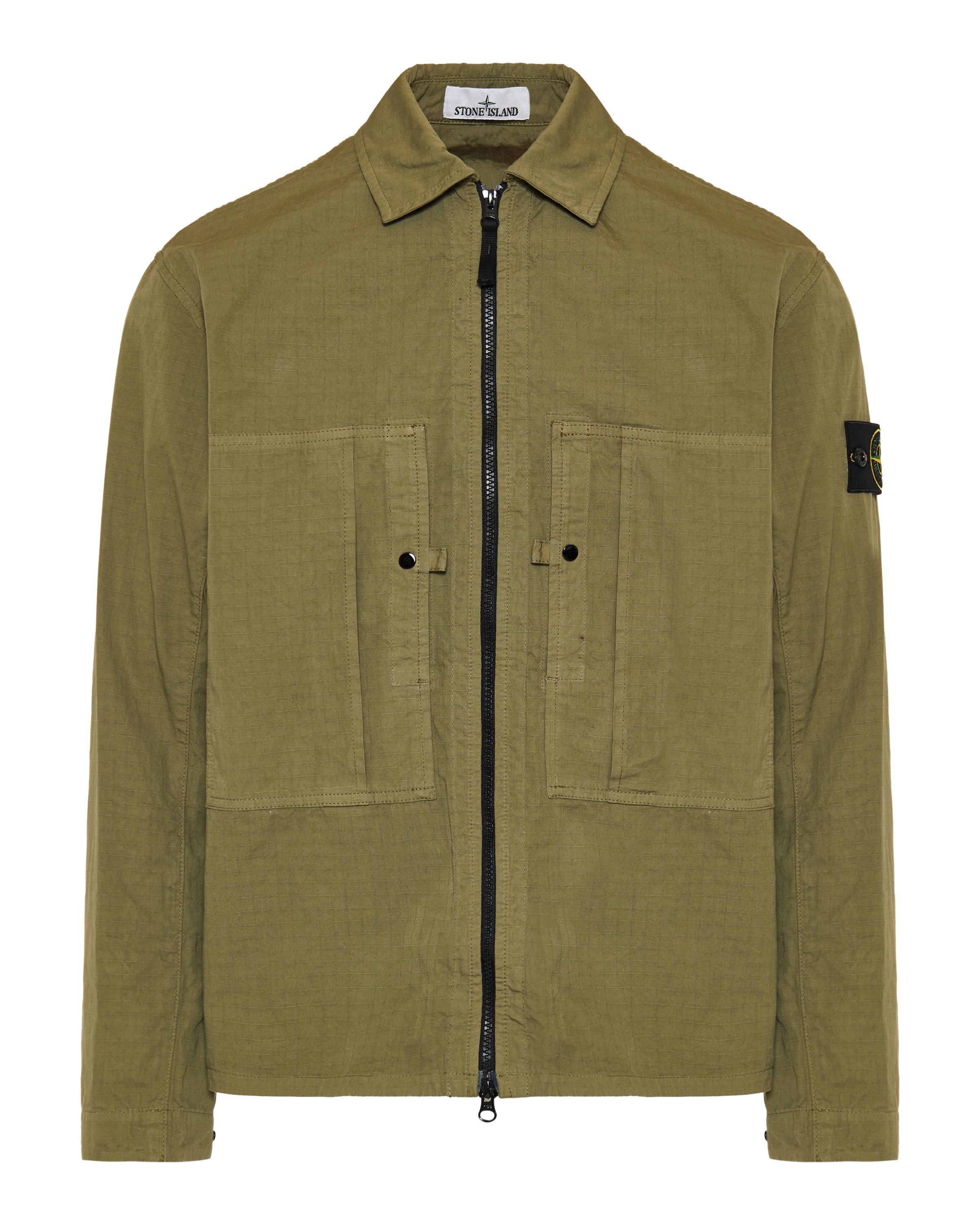 Stone Island Comfort-fit zip-up overshirt – Luisa World