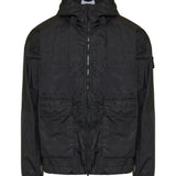 Hooded jacket with water-resistant membrane
