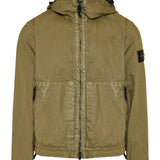 Stone Island Hooded organic-look nylon panama jacket
