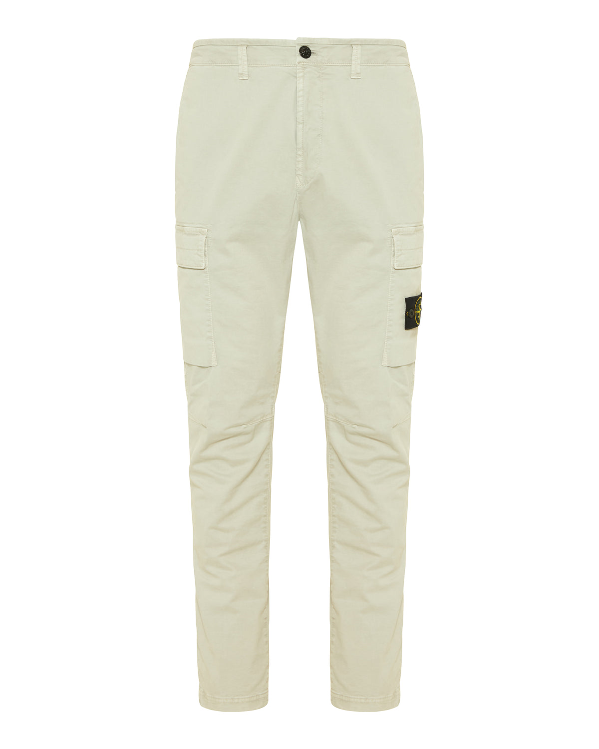 Refined Stone Cargo Cuffed Trousers